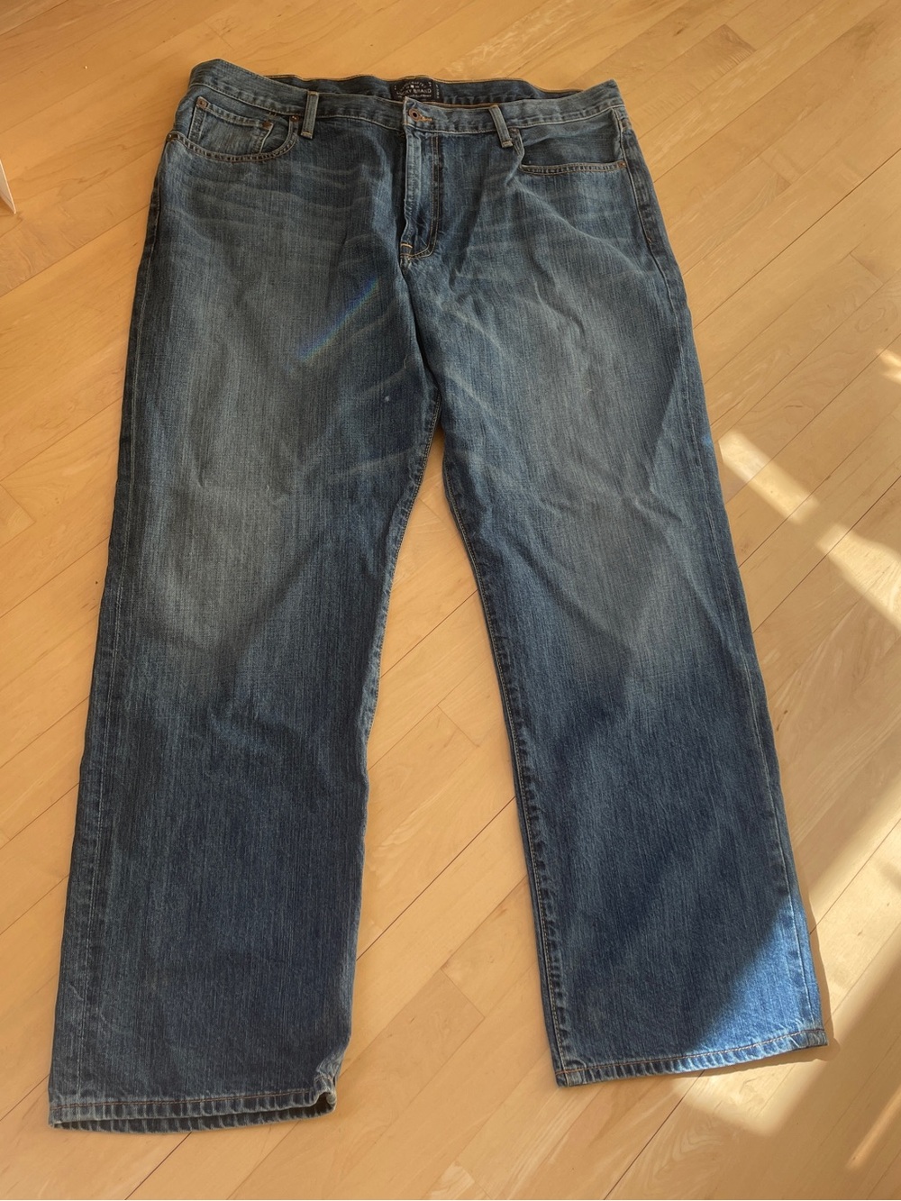 Lucky Brand Men's 181 Relaxed Straight Jeans in Dark Blue Denim
